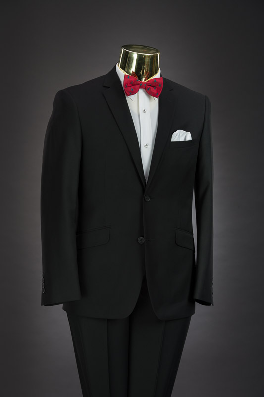 19180 Mr Tux Black Suit 40 Grey Backdrop