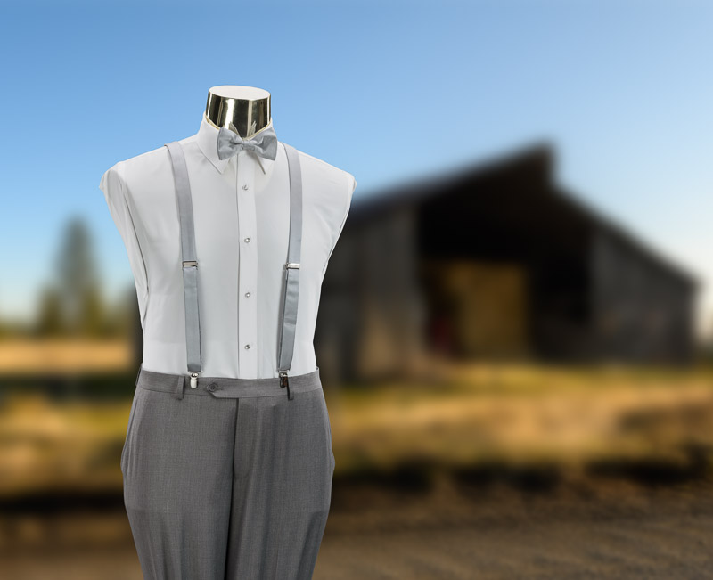 19180 Mr Tux M  Lt Grey 9 Rustic