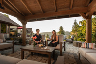 23486 Alderwood Whitley Home Patio with People